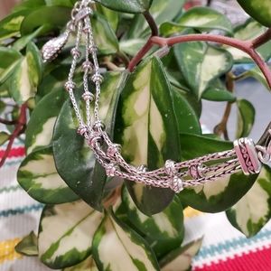 Retired Brighton breast cancer 3 strand bracelet.